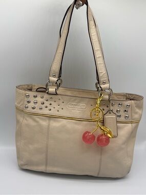 Coach Zoe East West Studded Tote bag